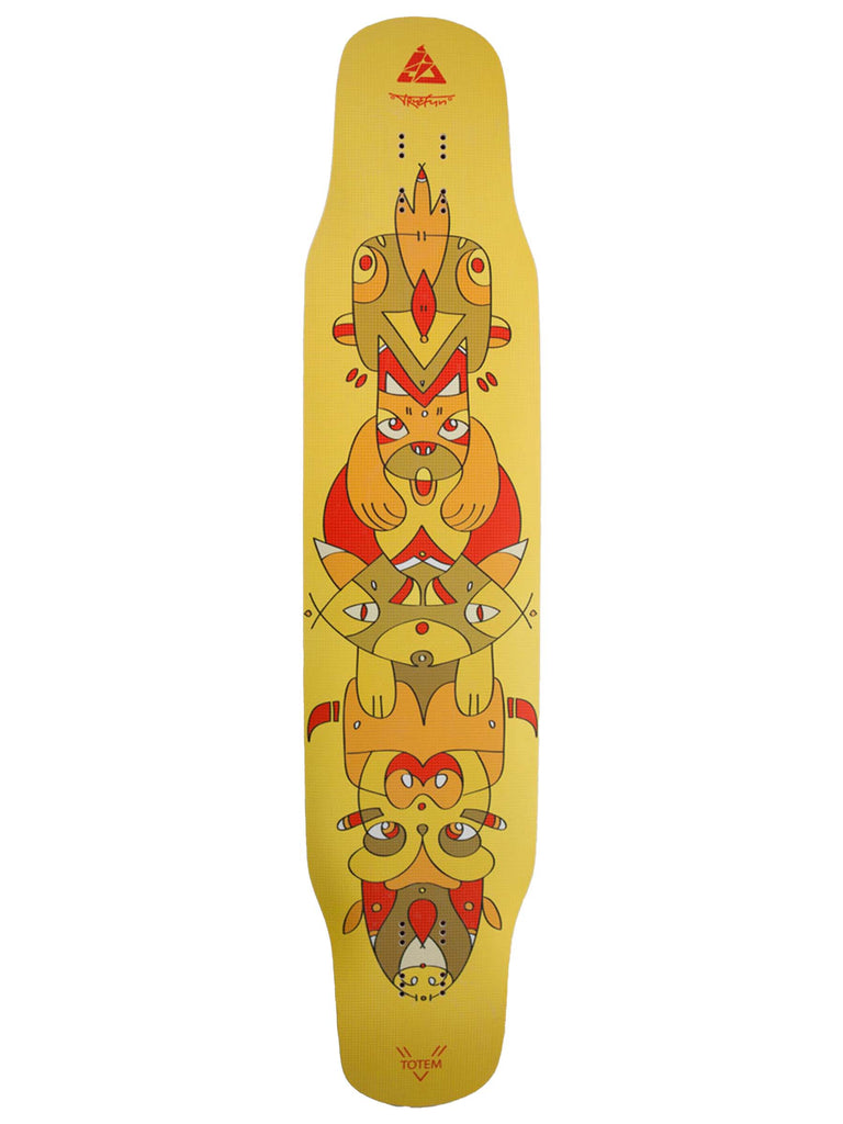 Pepper Boards Totem Yellow Deck | ThaneLife Longboard Shop Singapore